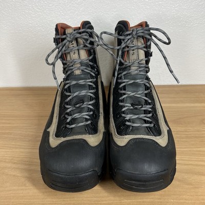 Simms G3 Guide Wading Boots Mens 13 Vibram Sole Fly Fishing Gray Black