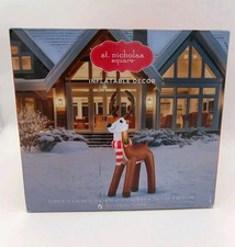 St Nicholas Square 6 FT Tall Reindeer Inflatable NEW SEALED 72"x41"x19.7" St Nicholas Square 6 FT Tall Reindeer Inflatable NEW SEALED 72"x41"x19.7" - Image 1