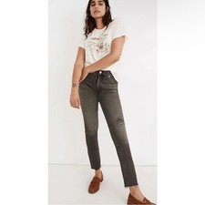 Madewell The Perfect Vintage Jean in Cosner Wash: Knee-Rip Edition Size 26