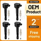 4 Ignition Coil Pack UF712 and Spark Plugs For 2016-2022 Acura ILX l4 2.4L