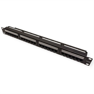 VALUE Kat.6A Class EA 19''-Patchpanel 24-Port ungeschirmt schwarz