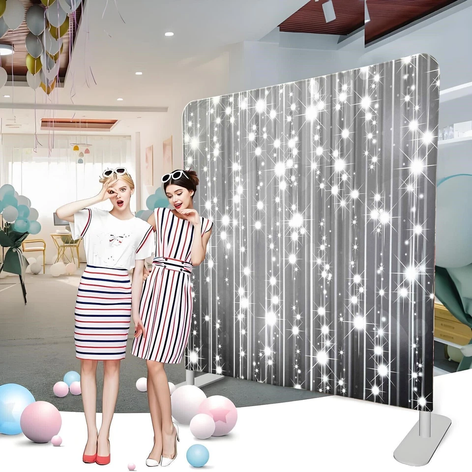 8*8FT Photo Backdrop Tension Fabric Carry Bag Reusable Wedding Backdrop - Image 3 of 4