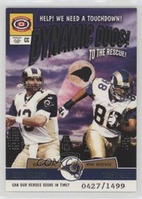 2001 Pacific Dynagon Dynamic Duos 427/1499 Kurt Warner Torry Holt #17 HOF 0q5