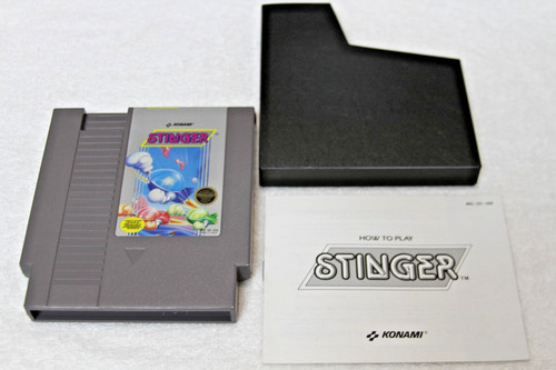 Stinger Nintendo NES System Cartridge, Manual & Sleeve Authentic Tested