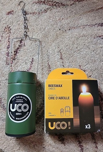 UCO Original Green Candle Lantern with 4 Extra Candles Reflector - Picture 2 of 5