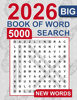 Big Book of Word Search   5000 New Words: Relaxing Word Search Puzzle Book for A