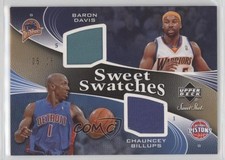 2006 Sweet Shot Swatches Memorabilia Gold 5/25 Baron Davis Chauncey Billups 0c3