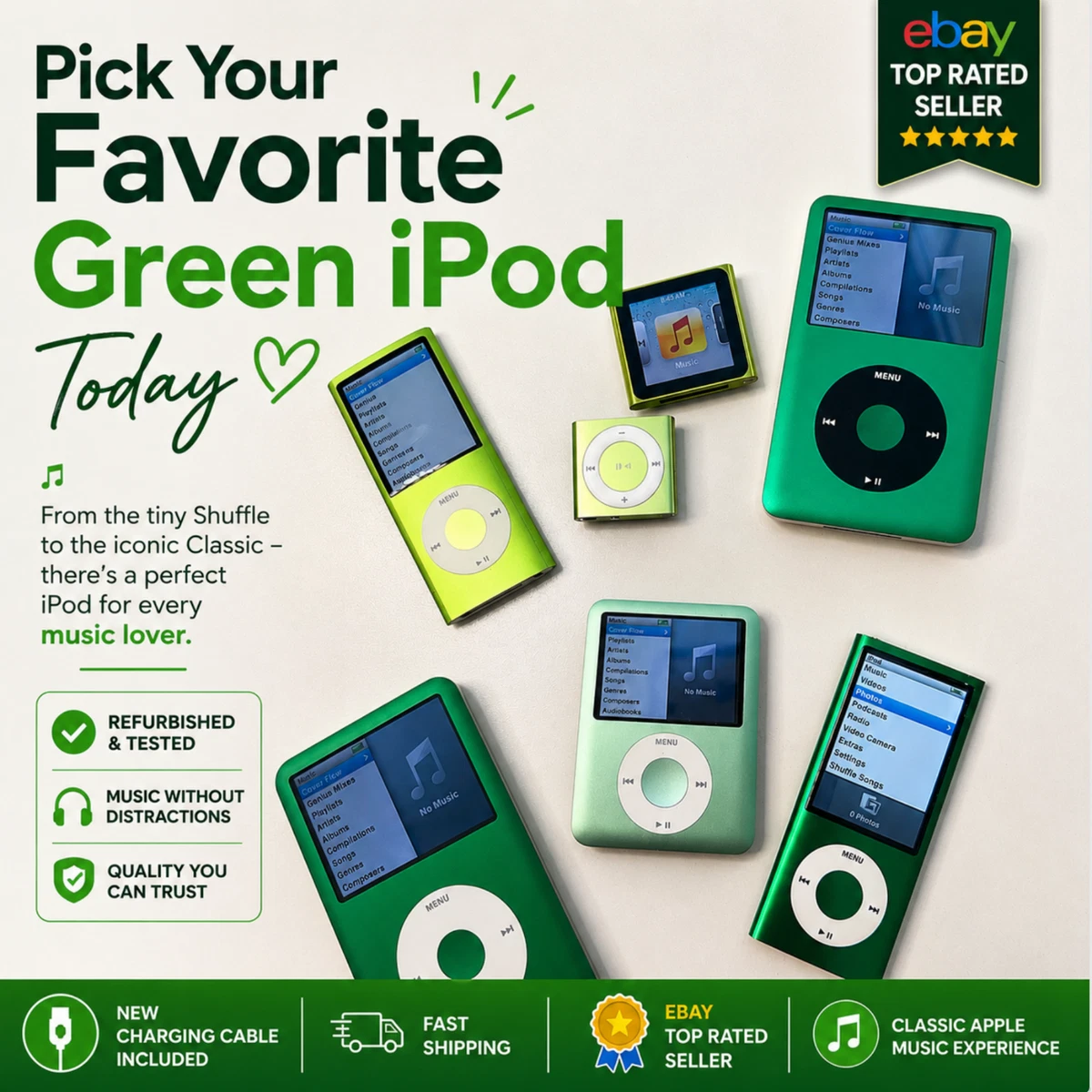 Bluetooth iPod Classic 7th Generation MP3 Players for sale | eBay