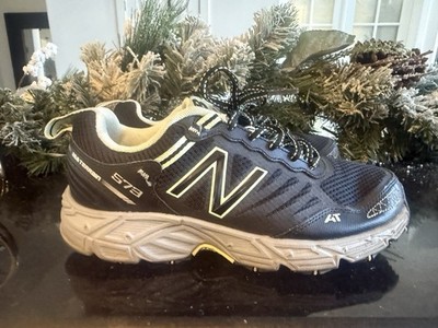 New Balance 573 Women s Trail Running Shoes US 8 Navy Yellow AT Tread