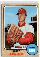 1968 Topps #302 Gerry Arrigo Cincinnati Reds - VG or better