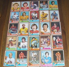 1974-75  O-Pee-Chee  Hockey  SET  (LOT 25 Cards)  STARS / 3RC