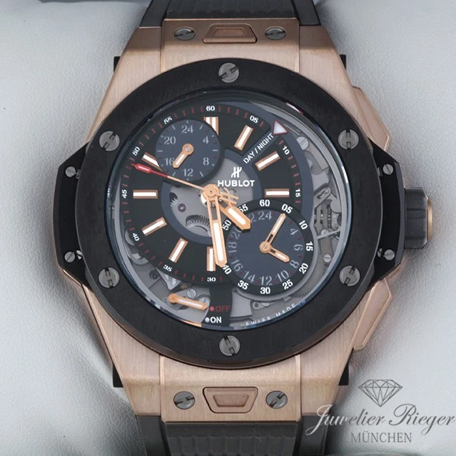Hublot Big Bang Alarm Repeater 403.OM.0123.RX 2016 Rosegold 750 Handaufzug Gold - Bild 1 von 2