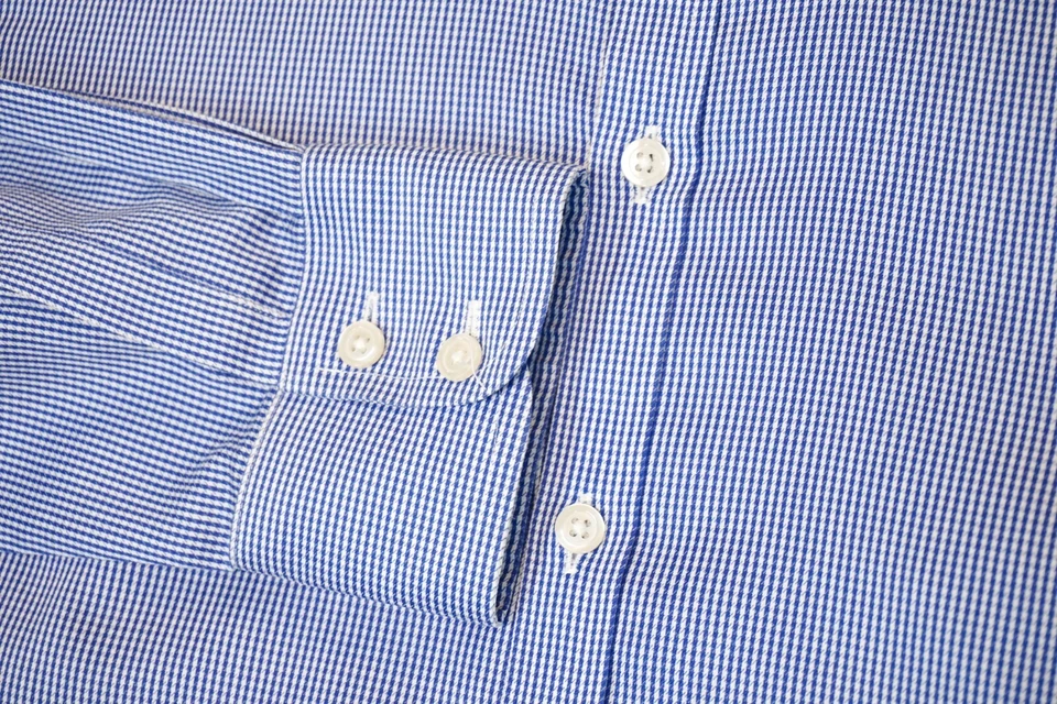 2 por 1 Charles Tyrwhitt Azul Pata de Gallo Sin Hierro Slim Fit Camisas Talla... - Imagen 4 de 4