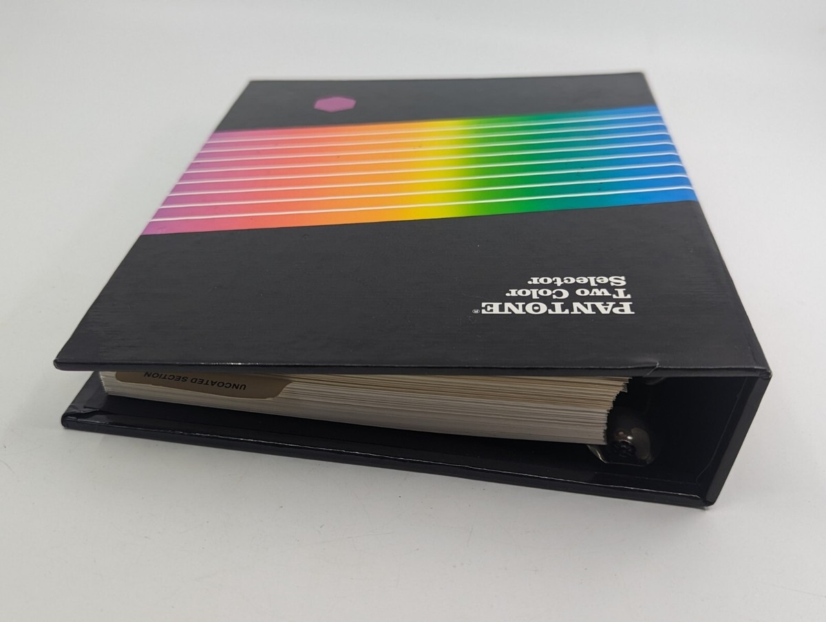 1985 Pantone Two Color Selector w/ 71 Coated & 71 Uncoated Pages