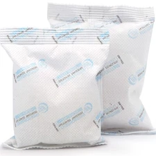100 Gram 2 Packs Silica Gel Packets Dessicant for Storage, Humidity Packs