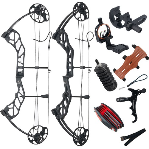 Compound Bow 19-70lbs Hunting Bow Archery Shooting Arrows Kit Target Practice - Picture 25 of 30