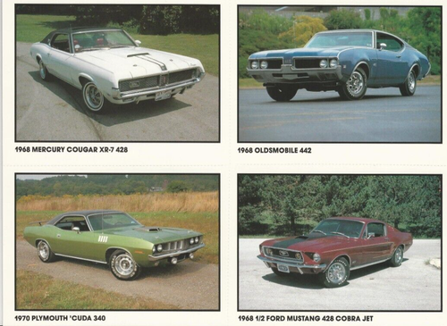 32 COLLECTOR MUSCLE CARS TRADING CARDS~FULL-COLOR PHOTOS~1989~FIND IT HERE!~~ - Picture 7 of 9