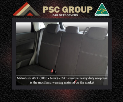 SUPERIOR MITSUBISHI ASX REAR NEOPRENE WATERPROOF ANTI-UV WETSUIT CAR SEAT COVER