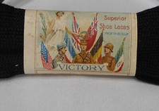Lithographie miniature célébration de la victoire 1920 WW1 lacets supérieurs 2 x 1"