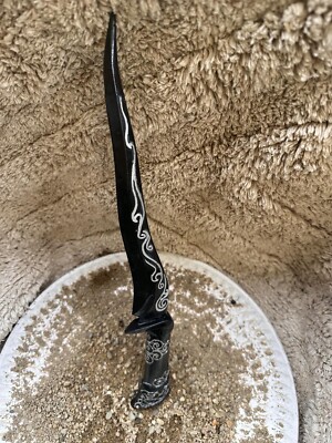 Elder Scrolls Skyrim Ebony dagger replica Cosplay Prop handpainted, 3D Printed
