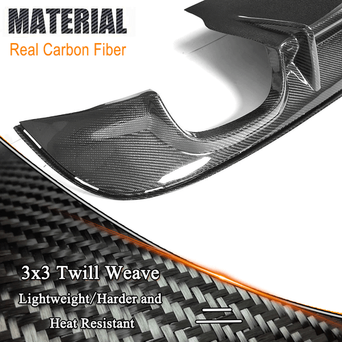 Carbon Fiber Rear Bumper Diffuser Spoiler Lip Fit For Jaguar XE Sedan 2015-2019 - Picture 9 of 12