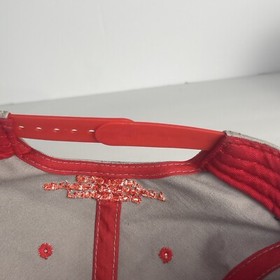 Nintendo Controller Hat Cap Snap Back Mens Gray Red Flat Bill Video Games NES