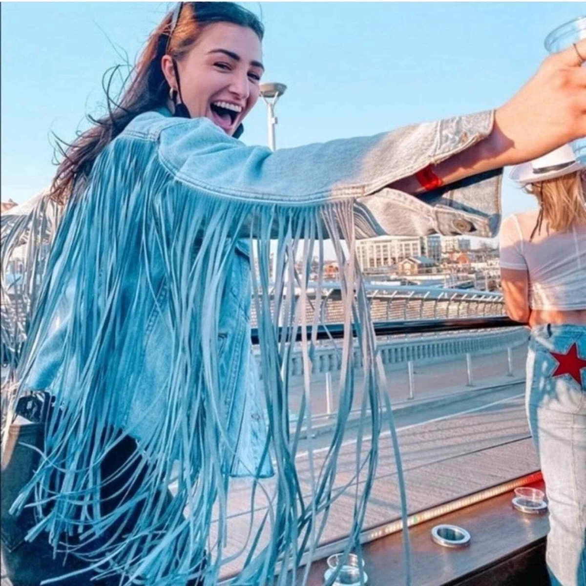 Levi's ex hotsell boyfriend fringe jacket