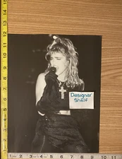 Madonna In Black Cross Tank Top On Sing Performance Stage Book Photograph