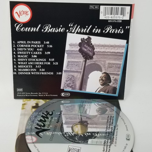 Count Basie April In Paris CD VG Jazz + Free Outer Sleeve - Picture 2 of 2