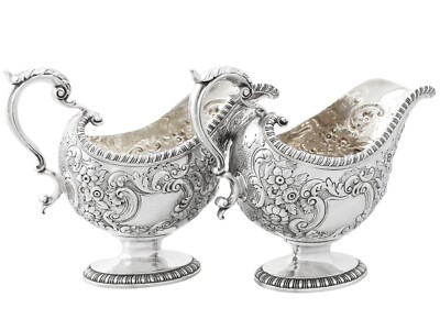 Antike Sterling Silber Sauciere Regency Stil 1765