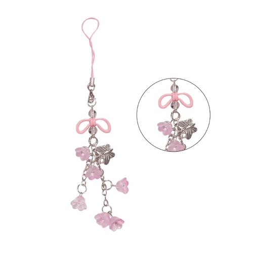 Flower Phone Charm Phone Pendant Stylish Lilys of the Valley Phone Chain for Bag - Photo 7 sur 10