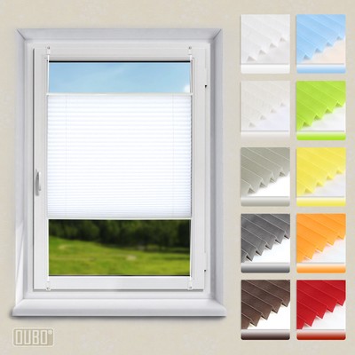 Plissee Klemmfix Faltrollo Ohne Bohren Jalousie Fenster Rollos Weiss Ebay