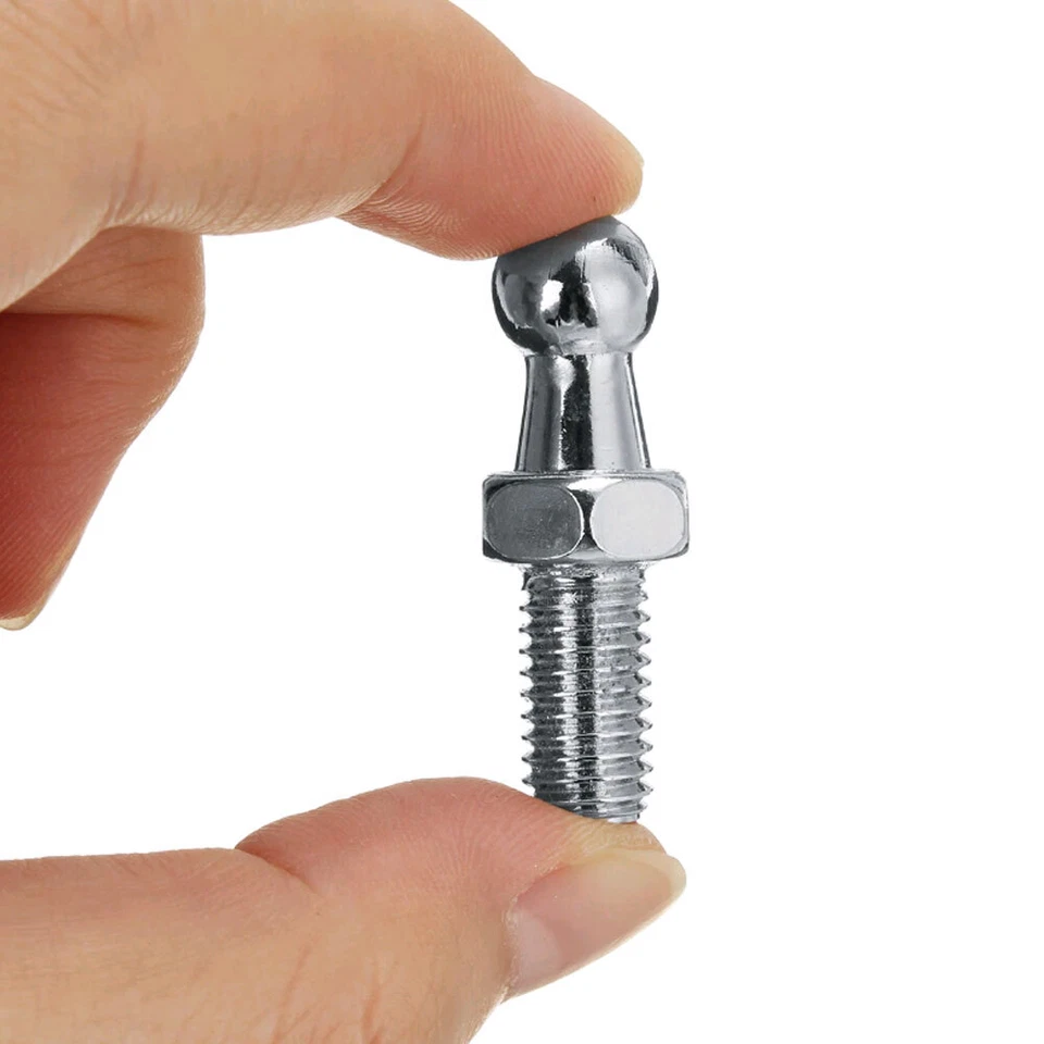 2x 10mm M6 M8 Universal Metal Boot Bonnet Gas Strut End Fitting Ball Pin Joint - Image 2 of 4
