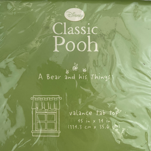Disney Classic Pooh Window Valance A Bear And His Thing Tab Top 45x14 In. - Picture 14 of 15