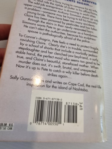 Still Water de Sally Gunning Paperback 1995 Peter Bartholomew Mystery - Imagen 7 de 10
