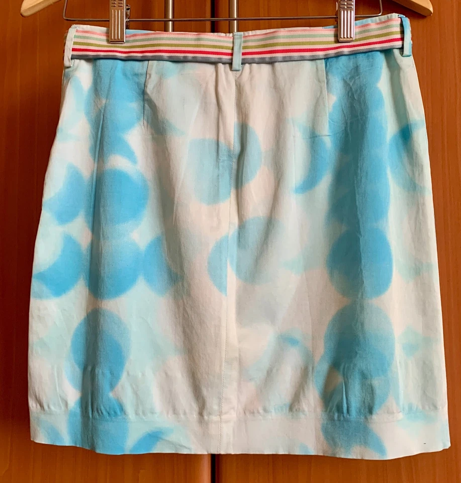 Falda para mujer Tahari elástica mezcla de algodón con cinturón hecha en EE. UU. talla 2 Foto 2 de 4