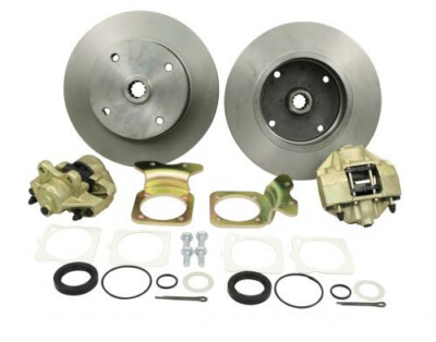 Link Pin Front Disc Brake Kit, Blank rotors - VW Bug ^1965 - Empi 22 ...