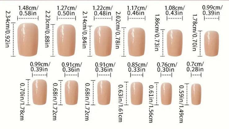 Colorful Pastel Double Striped French Tip Press on Nails