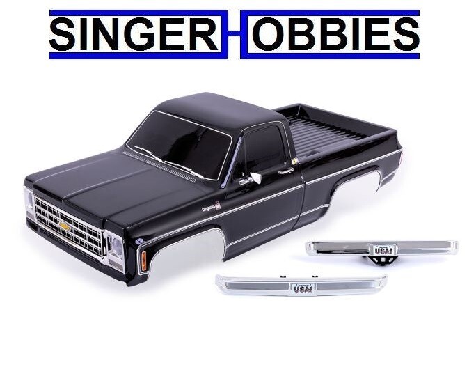 TRAXXAS 9212X Body TRX-4 Chevrolet K10 Truck 1979 Complete Black