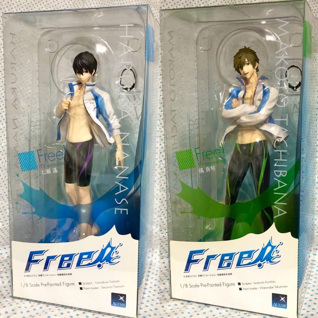 Free! Haruka Nanase Makoto Tachibana 1/8 Complete Figure Set of 2 