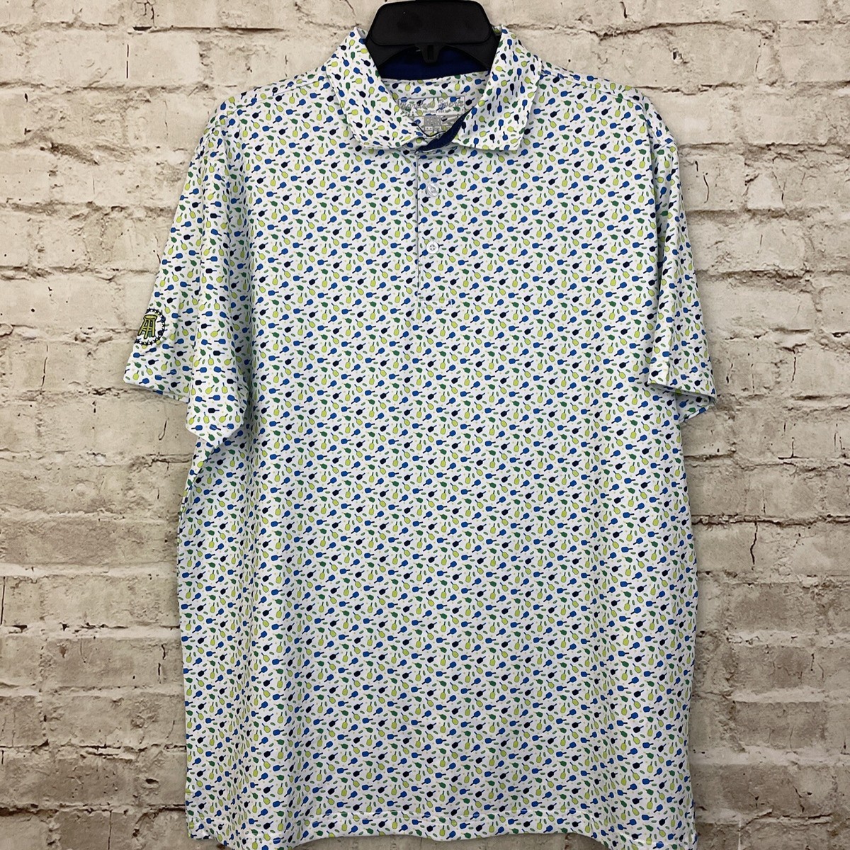 Barstool Sports Polo Shirt Mens Medium Pickleball Allover Golf