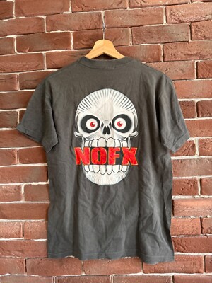 Rare Vintage 00s NOFX Skull Tour Punk Band Tee Small Grey | eBay