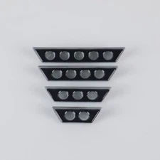 Admiral JL Picard Two Three Four Five Star Rank Pips Starfleet Brooches Pin Prop