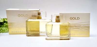 Factice perfume bottles Gold factice display lot of 2 bottles dummy perfumes