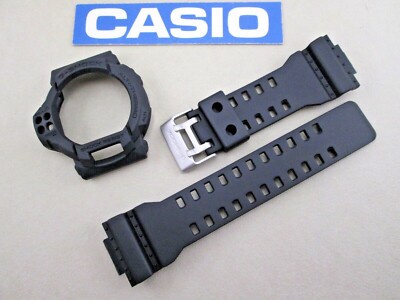 Genuine Casio G-Shock GDF100BB black resin watch band & bezel set fits GDF-100