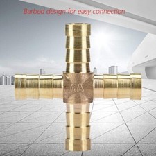 BRASS T X Y STRAIGHT Hose JOINER Air  Fuel Gas Pipe 2 3 4 Way TEE Hose CONNECTOR