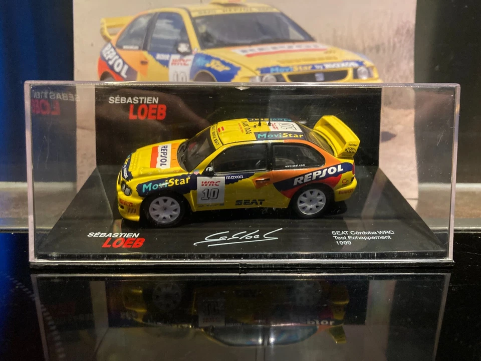 SEAT CORDOBA WRC LOEB TEST ECHAPPEMENT 1999 + FASCICULE 1/43 ALTAYA - Photo 2/4