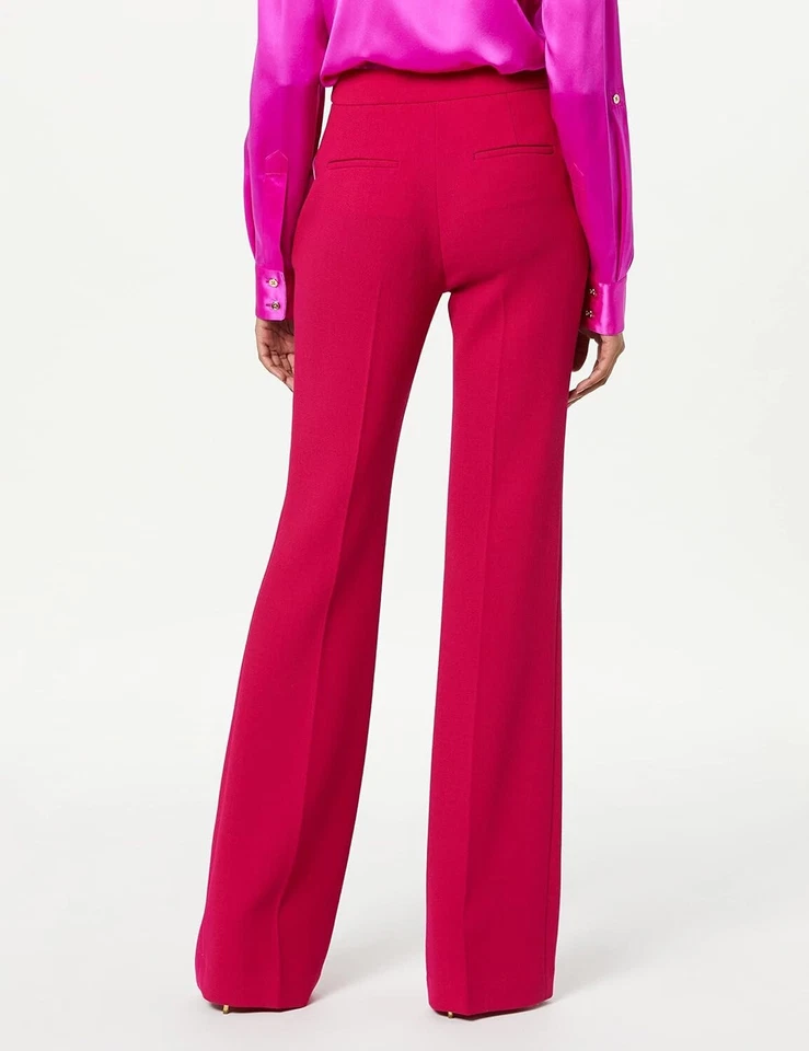 Pantalón Sergio Hudson Corte Bota PEONÍA TALLA 2 Foto 3 de 3