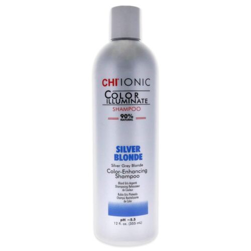 Chi Ionic Color Illuminate Silver Blonde Color Enhancing Shampoo 12 oz (Sealed) - Afbeelding 1 van 1