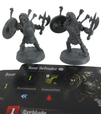 DARKEST DUNGEON: The Board Game 2x BONE DEFENDER Minis & Cards NEW! | eBay